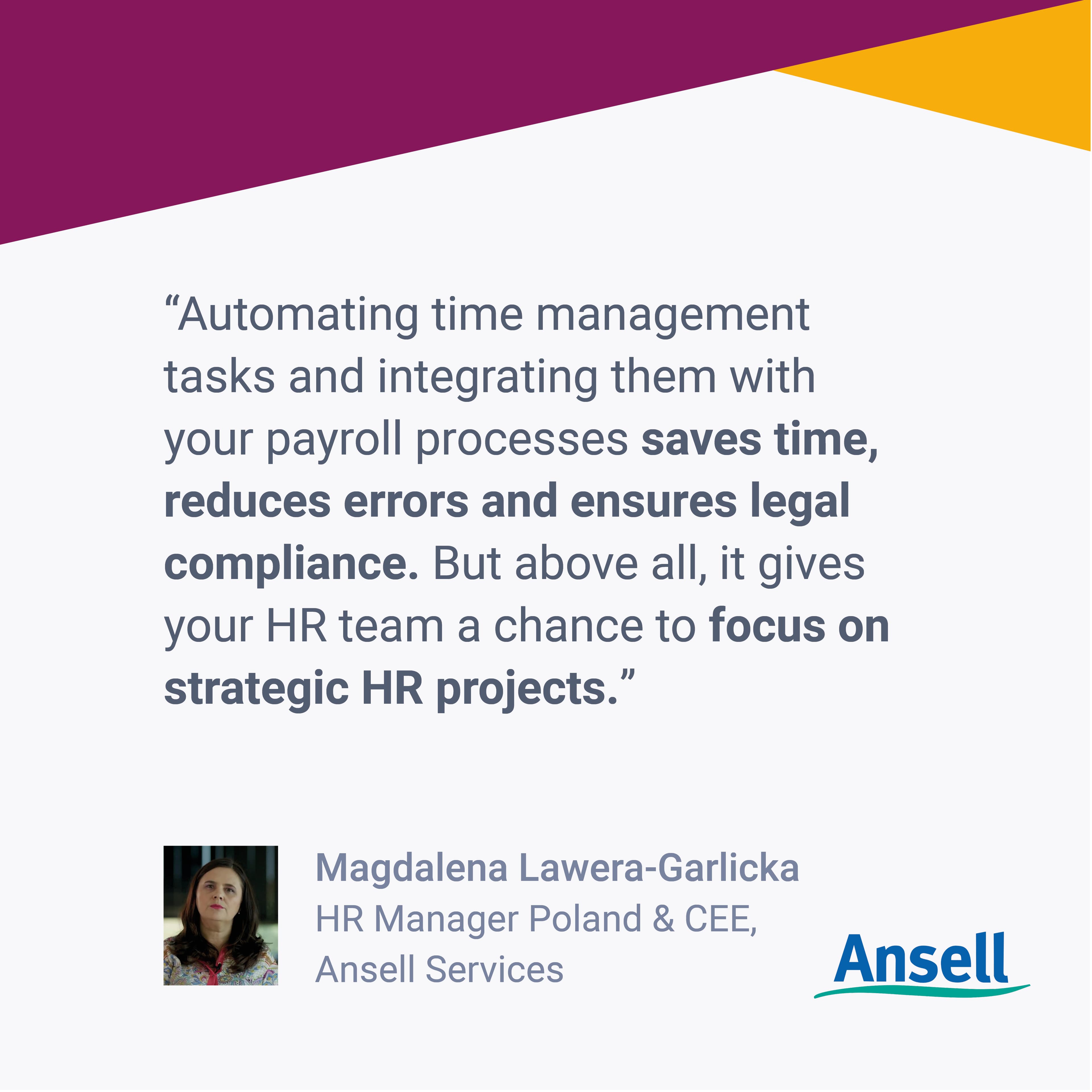 Operational excellence - Magdalena Lawera Garlicka Ansell Services